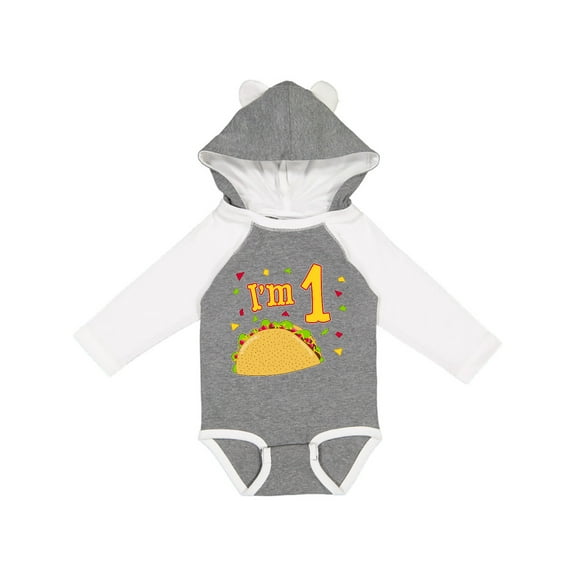 Inktastic I'm One Taco Birthday Party Boys or Girls Long Sleeve Baby Bodysuit