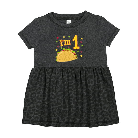 Inktastic I'm One Taco Birthday Party Girls Baby Dress