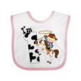 thumbnail image 1 of Inktastic I'm One-cowboy Riding Horse Birthday Boys Baby Bib, 1 of 4