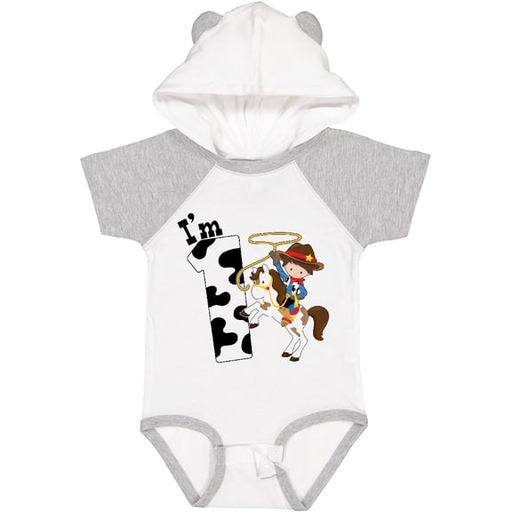 Inktastic I'm One-cowboy Riding Horse Birthday Boys Baby Bodysuit