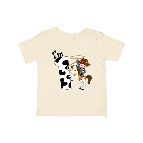 Inktastic I'm One-cowboy Riding Horse Birthday Boys Baby T-Shirt