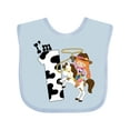 thumbnail image 1 of Inktastic I'm One-cowgirl Riding Horse Birthday Girls Baby Bib, 1 of 4