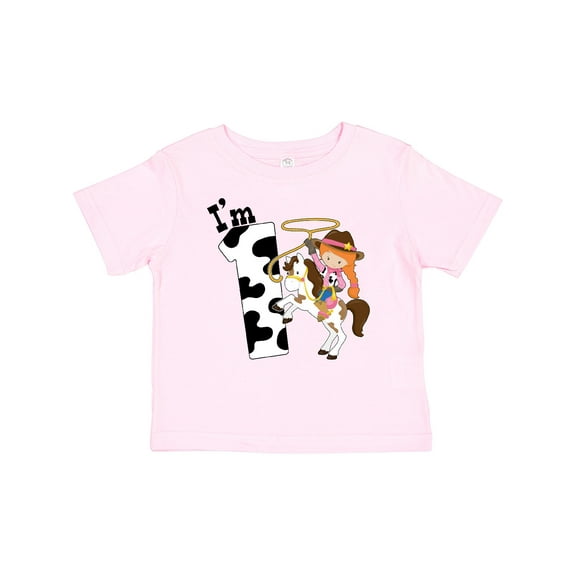 Inktastic I'm One-cowgirl Riding Horse Birthday Girls Baby T-Shirt