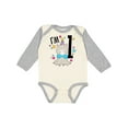 thumbnail image 1 of Inktastic I'm One- cute llama first birthday Boys or Girls Long Sleeve Baby Bodysuit, 1 of 5