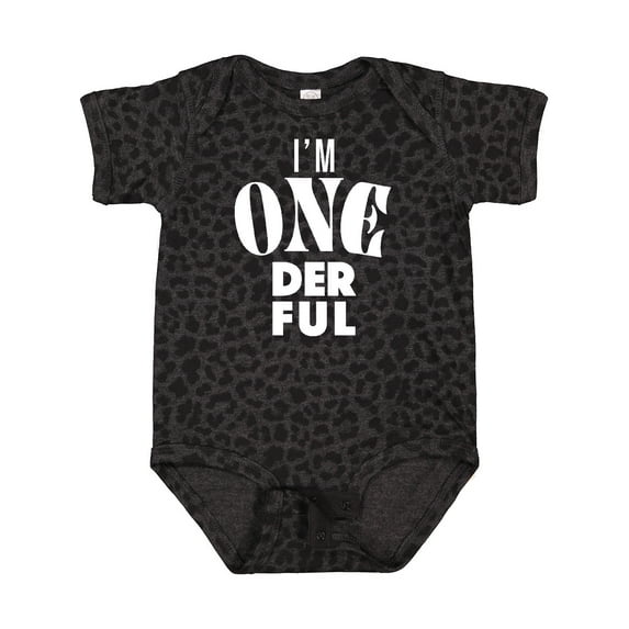 Inktastic I'm One-derful First Birthday Boys or Girls Baby Bodysuit