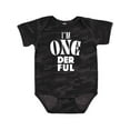 thumbnail image 1 of Inktastic I'm One-derful First Birthday Boys or Girls Baby Bodysuit, 1 of 5