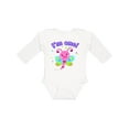 thumbnail image 1 of Inktastic I'm One- dragonfly First Birthday Girls Long Sleeve Baby Bodysuit, 1 of 5