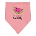 thumbnail image 1 of Inktastic I'm One in a Melon Cute Smiling Watermelon Baby Bandana Bib, 1 of 4