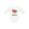 thumbnail image 1 of Inktastic I'm One in a Melon Cute Smiling Watermelon Boys or Girls Long Sleeve Baby Bodysuit, 1 of 5