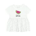 thumbnail image 1 of Inktastic I'm One in a Melon Cute Smiling Watermelon Girls Baby Dress, 1 of 5