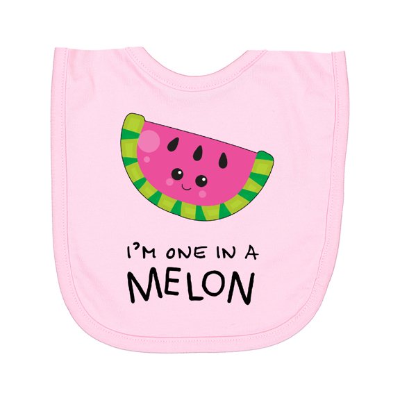 Inktastic I'm One in a Melon Cute Smiling Watermelon Newborn Bib