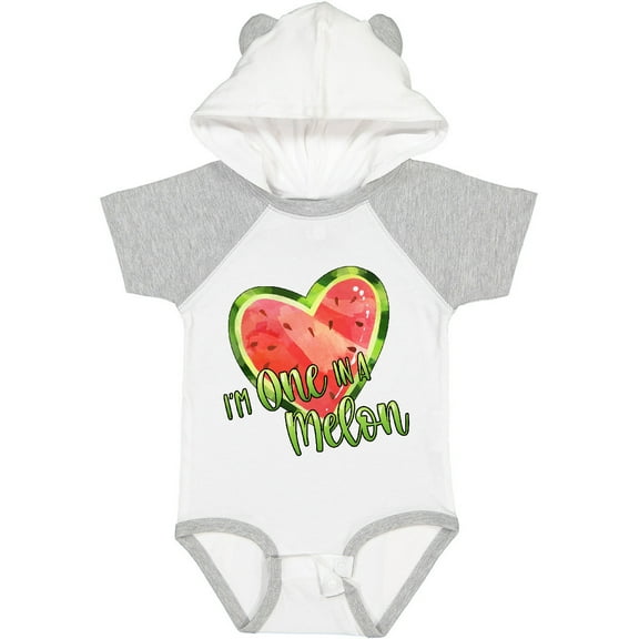 Inktastic I'm One in a Melon Watermelon Heart Boys or Girls Baby Bodysuit