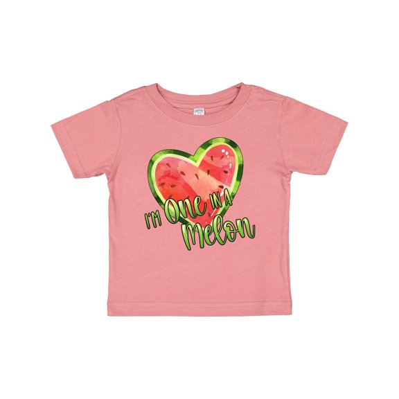 Inktastic I'm One in a Melon Watermelon Heart Boys or Girls Baby T-Shirt