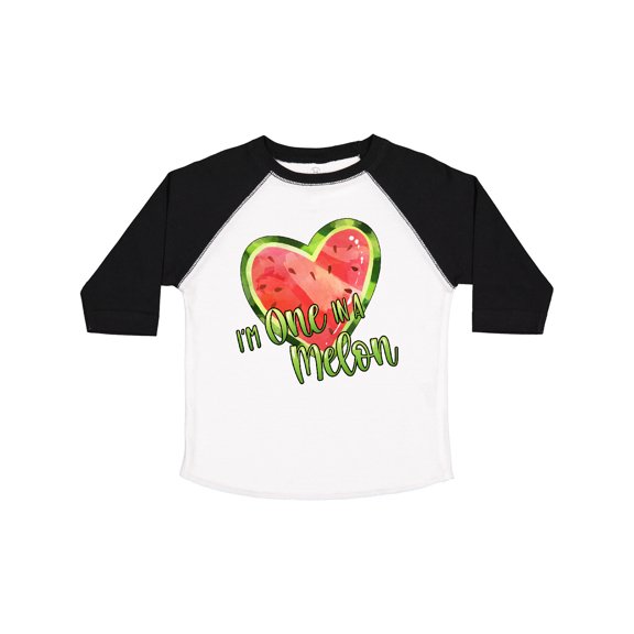 Inktastic I'm One in a Melon- Watermelon Heart Boys or Girls Toddler T-Shirt