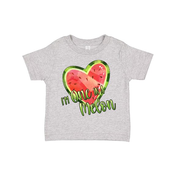 Inktastic I'm One in a Melon- Watermelon Heart Boys or Girls Toddler T-Shirt