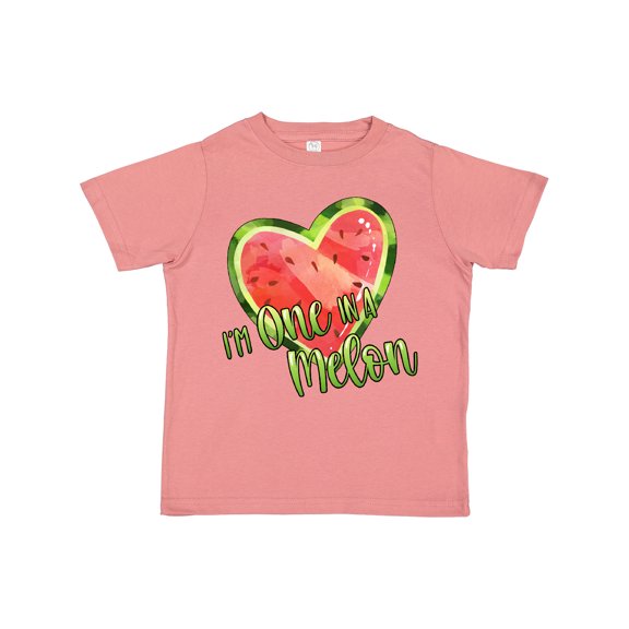 Inktastic I'm One in a Melon- Watermelon Heart Boys or Girls Toddler T-Shirt