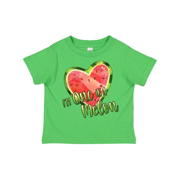 Inktastic I'm One in a Melon- Watermelon Heart Boys or Girls Toddler T-Shirt