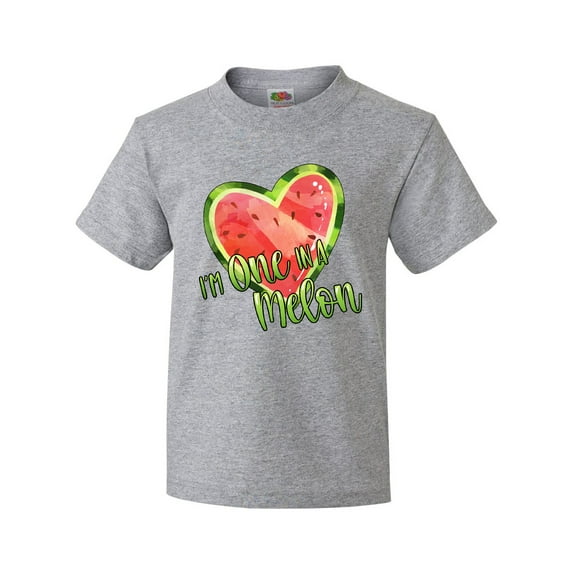 Inktastic I'm One in a Melon- Watermelon Heart Youth T-Shirt
