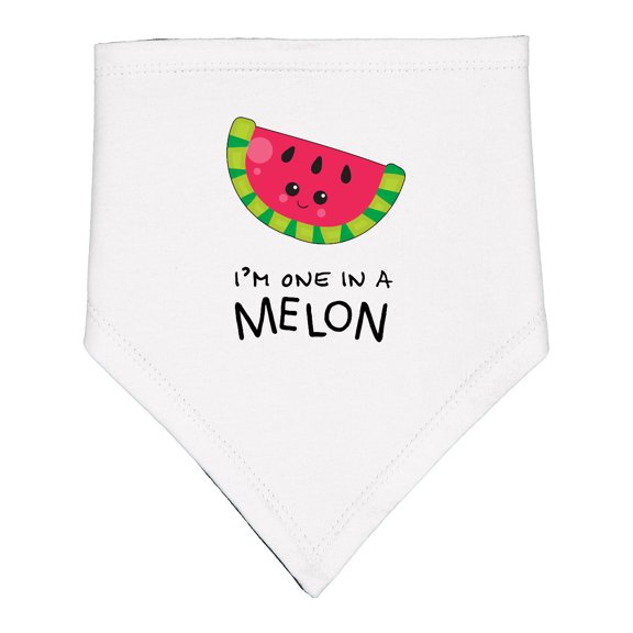 Inktastic I'm One in a Melon Watermelon Humor Baby Bandana Bib
