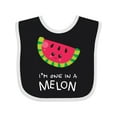 thumbnail image 1 of Inktastic I'm One in a Melon Watermelon Humor Boys or Girls Baby Bib, 1 of 4