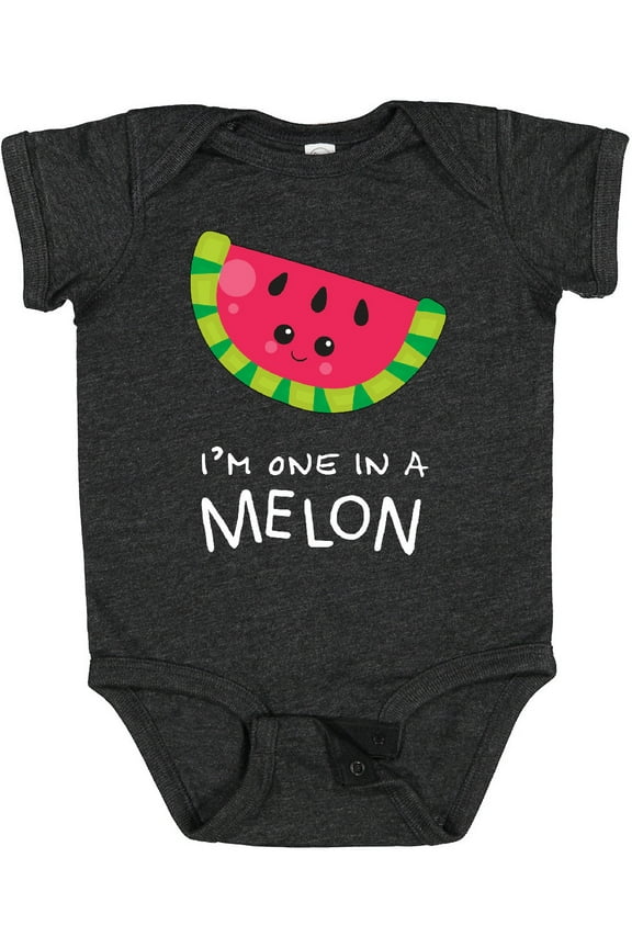 I'm One in a Melon Watermelon Humor Boys or Girls Baby Bodysuit