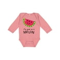 thumbnail image 1 of Inktastic I'm One in a Melon Watermelon Humor Boys or Girls Long Sleeve Baby Bodysuit, 1 of 5