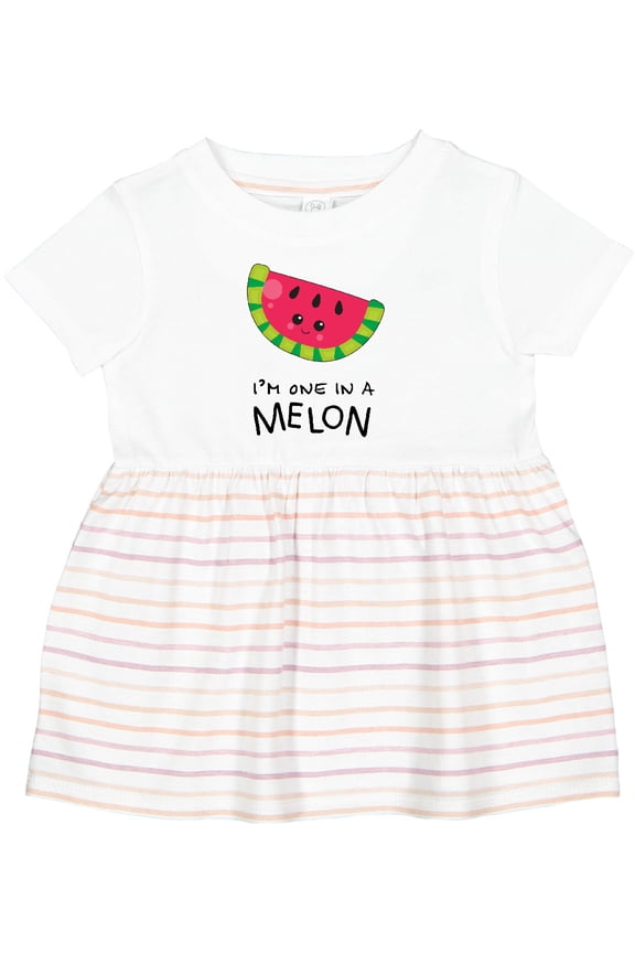 I'm One in a Melon Watermelon Humor Girls Baby Dress