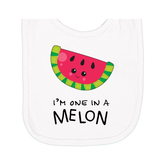 Inktastic I'm One in a Melon Watermelon Humor Newborn Bib