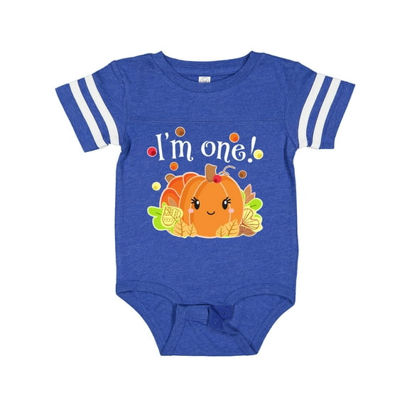 Inktastic I'm One- pumpkin birthday autumn Boys or Girls Baby Bodysuit
