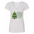 thumbnail image 1 of Inktastic I'm Only a Morning Person on December 25th Women's V-Neck T-Shirt, 1 of 5