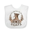 thumbnail image 1 of Inktastic I'm Only Here for the Goats Boys or Girls Baby Bib, 1 of 4