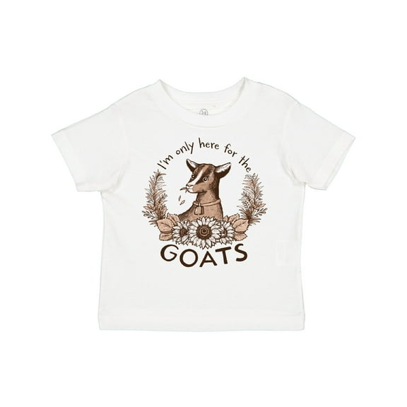 Inktastic I'm Only Here for the Goats Boys or Girls Toddler T-Shirt