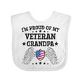 thumbnail image 1 of Inktastic I'm Proud of My Veteran Grandpa Boys or Girls Baby Bib, 1 of 4