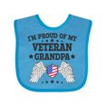 thumbnail image 1 of Inktastic I'm Proud of My Veteran Grandpa Boys or Girls Baby Bib, 1 of 4