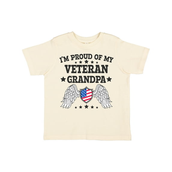 Inktastic I'm Proud of My Veteran Grandpa Boys or Girls Toddler T-Shirt