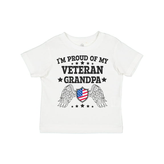 Inktastic I'm Proud of My Veteran Grandpa Boys or Girls Toddler T-Shirt
