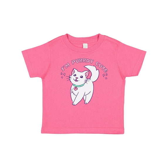 Inktastic I'm Purrdy Cute White Kitty Cat Boys or Girls Baby T-Shirt