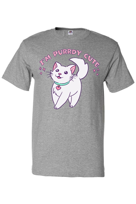 I'm Purrdy Cute White Kitty Cat T-Shirt