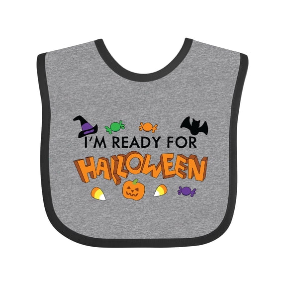 Inktastic I'm Ready for Halloween Boys or Girls Baby Bib
