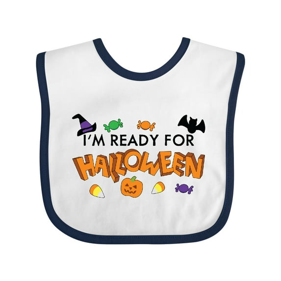 Inktastic I'm Ready for Halloween Boys or Girls Baby Bib
