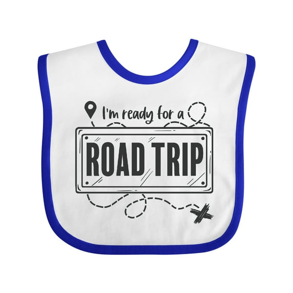 Inktastic I'm Ready for a Road Trip Boys or Girls Baby Bib