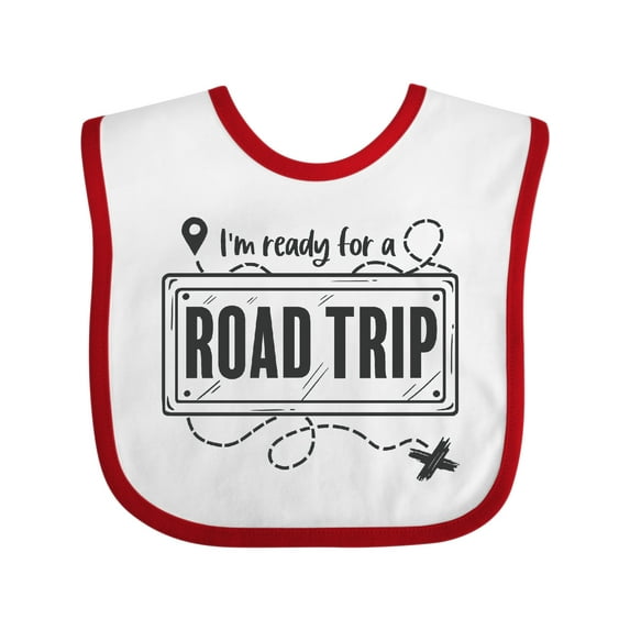 Inktastic I'm Ready for a Road Trip Boys or Girls Baby Bib