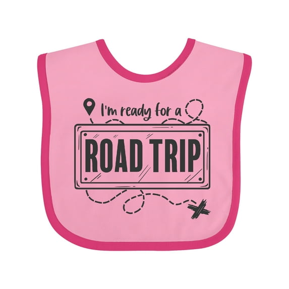 Inktastic I'm Ready for a Road Trip Boys or Girls Baby Bib