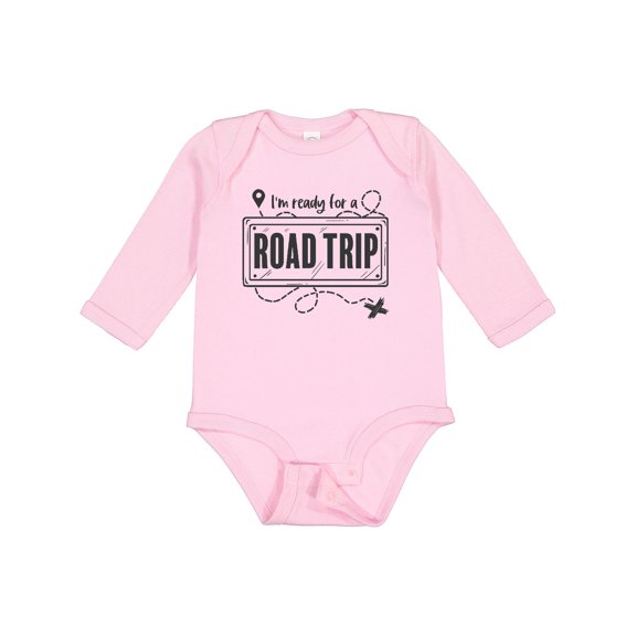 Inktastic I'm Ready for a Road Trip Boys or Girls Long Sleeve Baby Bodysuit