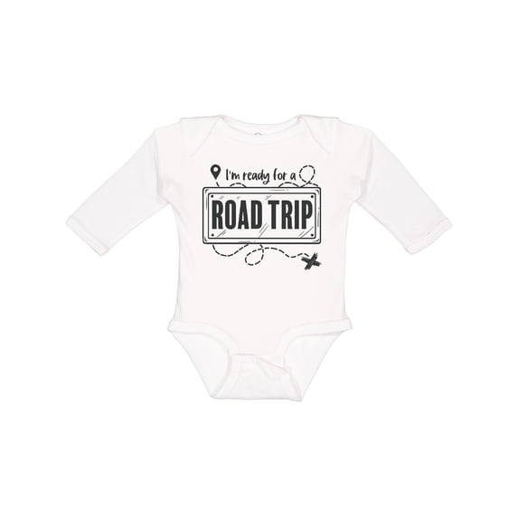 Inktastic I'm Ready for a Road Trip Boys or Girls Long Sleeve Baby Bodysuit