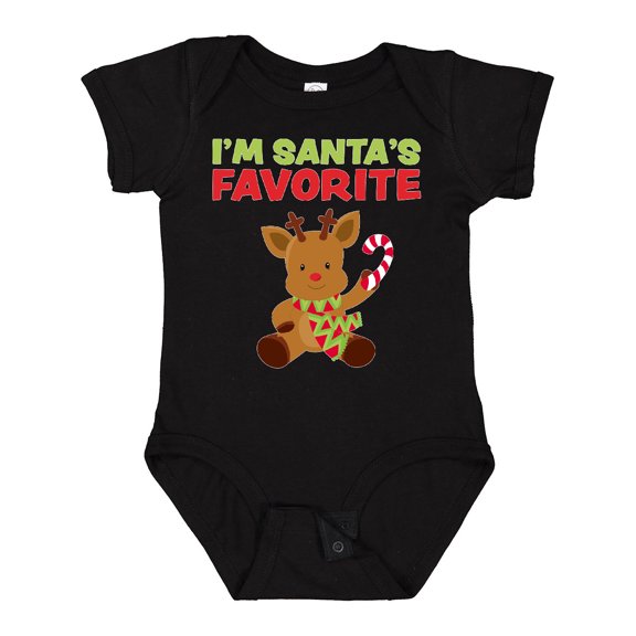 Inktastic I'm Santa's Favorite Reindeer Boys or Girls Baby Bodysuit