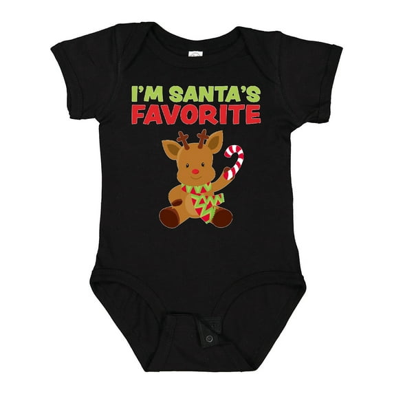 Inktastic I'm Santa's Favorite Reindeer Boys or Girls Baby Bodysuit