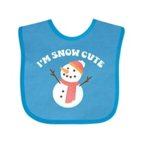Inktastic I'm Snow Cute Boys or Girls Baby Bib
