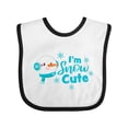 thumbnail image 1 of Inktastic I'm Snow Cute with Snowman and Snowflakes Christmas Boys or Girls Baby Bib, 1 of 4