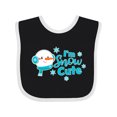 thumbnail image 1 of Inktastic I'm Snow Cute with Snowman and Snowflakes Christmas Boys or Girls Baby Bib, 1 of 4
